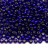 Бисер чешский PRECIOSA круглый 10/0 37100 синий, серебряная линия внутри, квадратное отверстие, 5 грамм - Бисер чешский PRECIOSA круглый 10/0 37100 синий, серебряная линия внутри, квадратное отверстие, 5 грамм