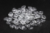 Бусины Rose Petal beads 8мм, отверстие 0,5мм, цвет 00030 Crystal, прозрачный, 734-024, около 10г (около 50шт)