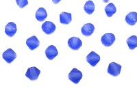 Бусины биконусы хрустальные 4мм, цвет SAPPHIRE MATT, 746-084, 20шт
