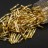 Бисер японский Miyuki Twisted Bugle 12мм #0003 золото, серебряная линия внутри, 10 грамм - Бисер японский Miyuki Twisted Bugle 12мм #0003 золото, серебряная линия внутри, 10 грамм
