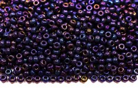 Бисер японский MIYUKI круглый 11/0 #0469 бронзово-фиолетовый ирис, металлизированный, 10 грамм