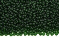 Бисер чешский PRECIOSA круглый 10/0 50060М матовый зеленый прозрачный, 1 сорт, 50г
