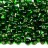 Бисер MIYUKI Drops 3,4мм #0016 зеленый, серебряная линия внутри, 10 грамм - Бисер MIYUKI Drops 3,4мм #0016 зеленый, серебряная линия внутри, 10 грамм