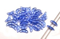 Бусины Crescent beads 10х3мм, цвет 0310-30050 Sapphire, 708-021, 5г (около 40 шт)