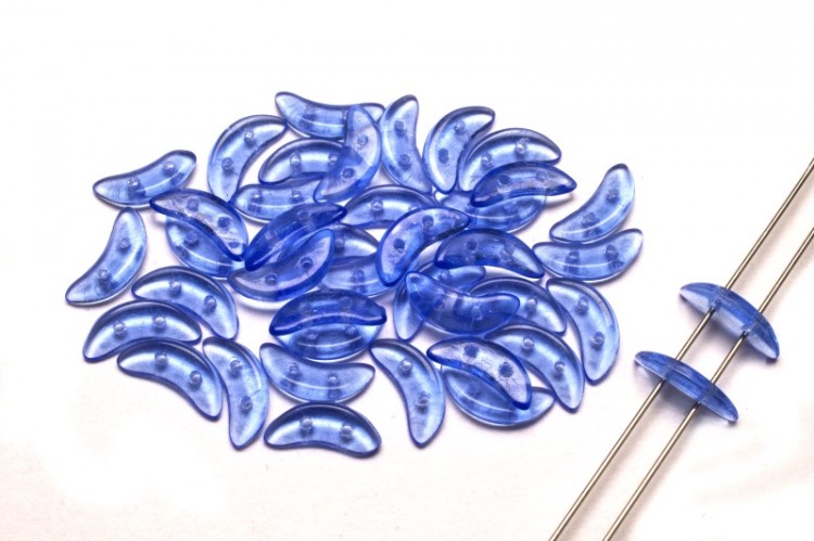 Бусины Crescent beads 10х3мм, цвет 0310-30050 Sapphire, 708-021, 5г (около 40 шт) Бусины Crescent beads 10х3мм, цвет 0310-30050 Sapphire, 708-021, 5г (около 40 шт)