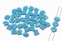 Бусины GINKO 7,5х7,5мм, отверстие 0,8мм, цвет 63030 голубой непрозрачный, 710-090, 10г (около 40шт)