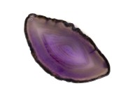 Срез Агата природного, оттенок фиолетовый, 86х47х5мм, отверстие 2мм, 37-188, 1шт