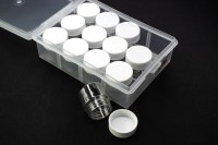 Контейнеры для мелочей 18х13х5см, 12 штук, размер контейнера 3,8х3см, цвет ассорти, 1005-102, 1уп