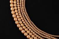 Жемчуг Preciosa, цвет 70584 матовый персиковый, 6мм, 10шт