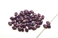 Бусины Gekko 3х5мм, отверстие 0,8мм, цвет 03000/15726 фиолетовый блестящий, 724-001, 5г (около 85шт)