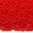 Бисер чешский PRECIOSA круглый 10/0 95076 красный прозрачный, белая линия внутри, 5 грамм - Бисер чешский PRECIOSA круглый 10/0 95076 красный прозрачный, белая линия внутри, 5 грамм