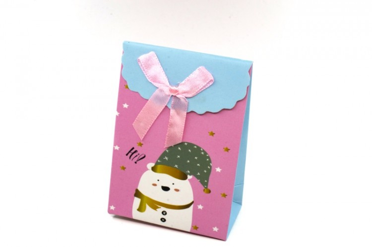 Подарочный пакет 10,5x7,5см, розовая гамма, картон, 31-033, 1шт Подарочный пакет 10,5х7,5см, розовая гамма, картон, 31-033, 1шт