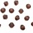 Бусины биконусы хрустальные 4мм, цвет BURGUNDY MATT, 746-050, 20шт - Бусины биконусы хрустальные 4мм, цвет BURGUNDY MATT, 746-050, 20шт