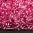 Бисер японский TOHO Bugle стеклярус 2мм #2216 ярко-розовый, серебряная линия внутри, 5 грамм - Бисер японский TOHO Bugle стеклярус 2мм #2216 ярко-розовый, серебряная линия внутри, 5 грамм