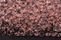 Бусины SuperDuo 2,5х5мм, отверстие 0,8мм, цвет 70120 розалин прозрачный, 706-181, 10г (около 120шт)