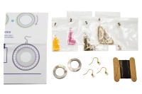 Набор для изготовления серег "Круг" Beadsmith, 59-094, 1шт