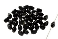 Бусины Pinch beads 5х3мм, отверстие 0,8мм, цвет 23980 черный непрозрачный, 755-088, 10г (около 117шт)