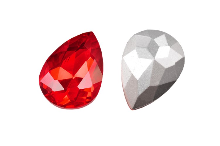 Кристалл Капля 25х18мм цвет красный, стекло, 26-154, 2шт Кристалл Капля 25х18мм цвет красный, стекло, 26-154, 2шт
