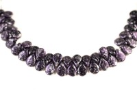 Бусины Pip beads 5х7мм, цвет 23980/45710 черный/фиолетовый твид, 701-026, 20шт