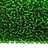 Бисер чешский PRECIOSA круглый 10/0 57120 зеленый, серебряная линия внутри, 20 грамм - Бисер чешский PRECIOSA круглый 10/0 57120 зеленый, серебряная линия внутри, 20 грамм