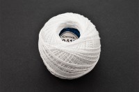 Нитки Ирис Gamma, цвет 0415 белый, 82м/10г, хлопок 100%, 1шт