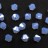 Бусины биконусы хрустальные 4мм, цвет LIGHT SAPPHIRE OPAL, 746-067, 20шт - Бусины биконусы хрустальные 4мм, цвет LIGHT SAPPHIRE OPAL, 746-067, 20шт