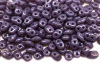 Бусины SuperDuo 2,5х5мм, отверстие 0,8мм, цвет 21010 сиреневый опал молочный, 706-224, 10г (около 120шт)