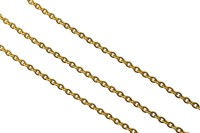 Цепочка для бижутерии звено овальное 3х2,5х0,6мм, цвет золото, хирургическая сталь, 27-289, 1м