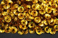 Пайетки объёмные 6мм, цвет 50114 золотой/голографик, пластик, 1022-149, 10 грамм