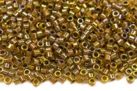 Бисер японский MIYUKI Delica цилиндр 11/0 DB-1738 радужный ликер/какао, сверкающий/окрашенный изнутри, 5 грамм