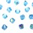 Бусины биконусы хрустальные 4мм, цвет AQUA BOHEMICA AB, 746-043, 20шт - Бусины биконусы хрустальные 4мм, цвет AQUA BOHEMICA AB, 746-043, 20шт