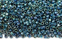 Бисер японский MIYUKI Delica цилиндр 11/0 DB-1005 пурпурный/золотой ирис, металлизированный, 5 грамм