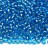 Бисер чешский PRECIOSA круглый 10/0 67030 голубой, серебряная линия внутри, 1 сорт, 50г - Бисер чешский PRECIOSA круглый 10/0 67030 голубой, серебряная линия внутри, 1 сорт, 50г