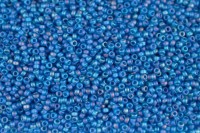 Бисер японский MIYUKI круглый 15/0 #0149FR синий капри, матовый радужный прозрачный, 10 грамм