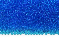 Бисер чешский PRECIOSA круглый 13/0 60030 голубой прозрачный, 25г