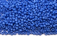 Бисер китайский круглый размер 12/0, цвет 0043В синий непрозрачный, 450г