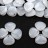 Бусины Rose Petal beads 8мм, отверстие 0,5мм, цвет 02010 белый, 734-007, около 10г (около 50шт) - Бусины Rose Petal beads 8мм, отверстие 0,5мм, цвет 02010 белый, 734-007, около 10г (около 50шт)