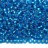 Бисер чешский PRECIOSA круглый 10/0 67150М матовый голубой, серебряная линия внутри, 2 сорт, 50г - Бисер чешский PRECIOSA круглый 10/0 67150М матовый голубой, серебряная линия внутри, 2 сорт, 50г