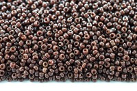 Бисер китайский круглый размер 12/0, цвет 0046F шоколадный непрозрачный, 450г