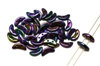 Бусины Crescent beads 10х3мм, цвет 0310-21495JT Iris Purple, 708-019, 5г (около 40 шт)
