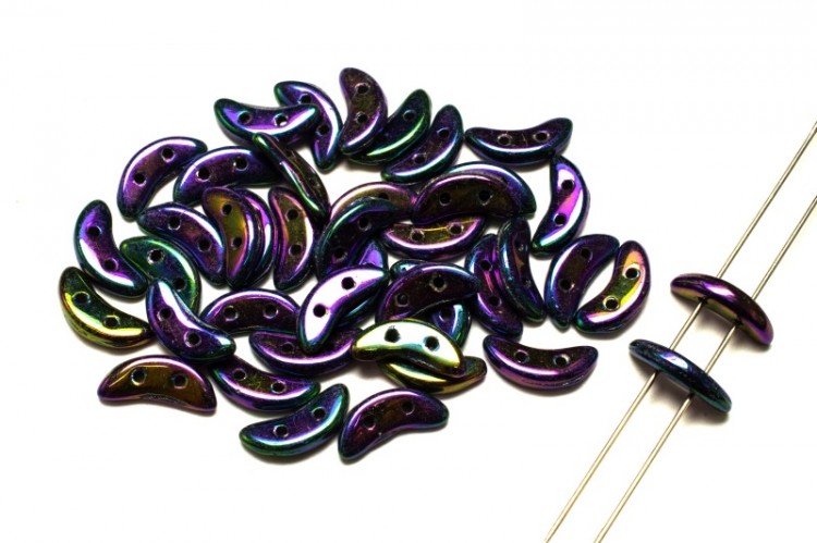 Бусины Crescent beads 10х3мм, цвет 0310-21495JT Iris Purple, 708-019, 5г (около 40 шт) Бусины Crescent beads 10х3мм, цвет 0310-21495JT Iris Purple, 708-019, 5г (около 40 шт)