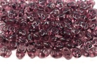 Бусины SuperDuo 2,5х5мм, отверстие 0,8мм, цвет 20060 фиолетовый прозрачный, 706-223, 10г (около 120шт)