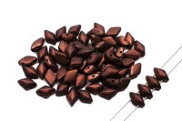 Бусины GemDuo 8х5мм, отверстие 0,8мм, цвет 23980/24301 темная медь металлик матовый, 709-072, 10г (около 64шт)