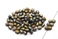 Бусины Side Drill Tear Drop 6х4мм, отверстие 0,8мм, цвет 23980/28073 Marea непрозрачный матовый, 754-070, 10г (около 70шт)