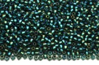 Бисер японский TOHO круглый 11/0 #0270F хрусталь/металлик капри матовый, окрашенный изнутри, 10 грамм