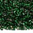 Бисер чешский PRECIOSA рубка 10/0 57150 зеленый, серебряная линия внутри, 50г - Бисер чешский PRECIOSA рубка 10/0 57150 зеленый, серебряная линия внутри, 50г