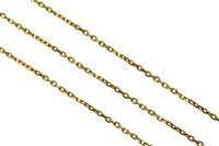 Цепочка для бижутерии звено овальное 2,5х1,8х0,5мм, цвет золото, хирургическая сталь,18k позолота, 27-295, 50см