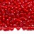 Бисер чешский PRECIOSA круглый 6/0 95076 красный прозрачный, белая линия внутри, 50г - Бисер чешский PRECIOSA круглый 6/0 95076 красный прозрачный, белая линия внутри, 50г