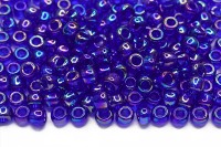 Бисер японский TOHO круглый 6/0 #0087 кобальт, радужный прозрачный, 10 грамм