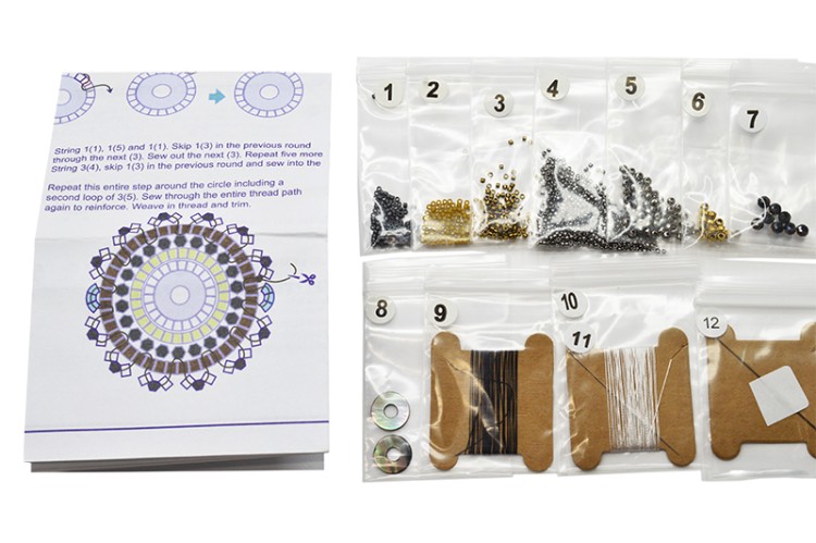 Набор для изготовления ожерелья «Закат» Beadsmith, 59-090, 1шт Набор для изготовления ожерелья «Закат» Beadsmith, 59-090, 1шт